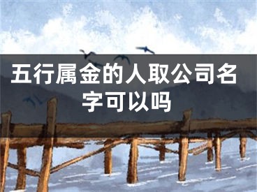 五行属金的人取公司名字可以吗