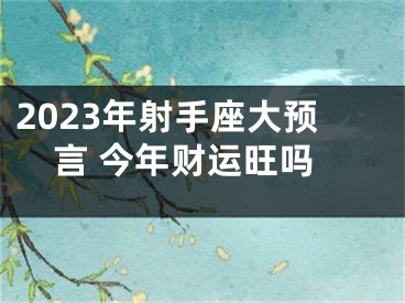 2023年射手座大预言 今年财运旺吗
