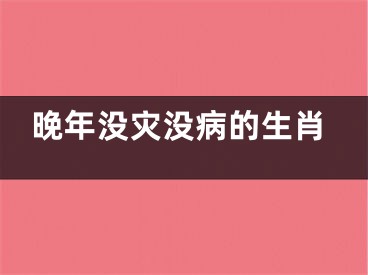晚年没灾没病的生肖