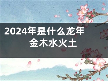 2024年是什么龙年金木水火土