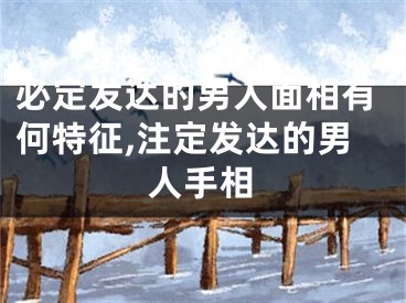 必定发达的男人面相有何特征,注定发达的男人手相