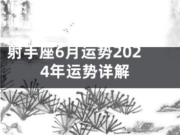 射手座6月运势2024年运势详解