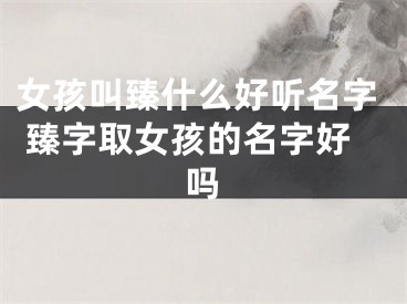 女孩叫臻什么好听名字 臻字取女孩的名字好吗