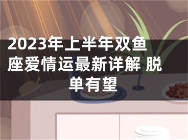 2023年上半年双鱼座爱情运最新详解 脱单有望