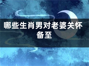 哪些生肖男对老婆关怀备至