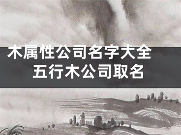 木属性公司名字大全 五行木公司取名