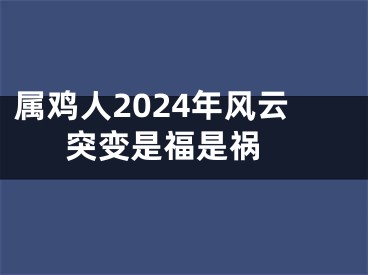 属鸡人2024年风云突变是福是祸 