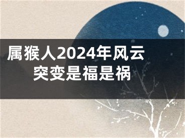 属猴人2024年风云突变是福是祸 