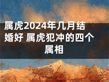 属虎2024年几月结婚好 属虎犯冲的四个属相