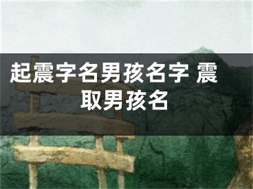 起震字名男孩名字 震取男孩名