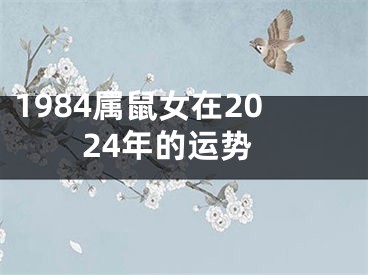 1984属鼠女在2024年的运势