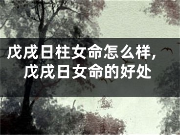 戊戌日柱女命怎么样,戊戌日女命的好处