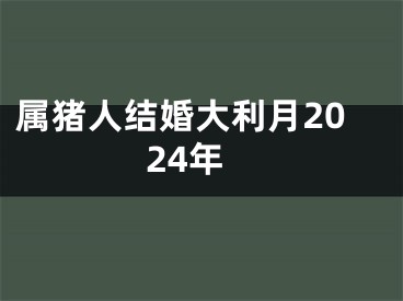 属猪人结婚大利月2024年