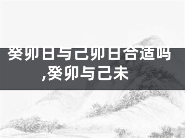 癸卯日与己卯日合适吗,癸卯与己未