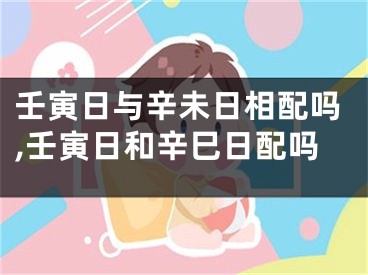 壬寅日与辛未日相配吗,壬寅日和辛巳日配吗