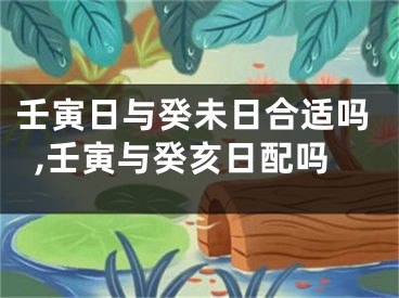 壬寅日与癸未日合适吗,壬寅与癸亥日配吗