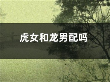 虎女和龙男配吗