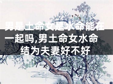 男是土命女是水命能在一起吗,男土命女水命结为夫妻好不好