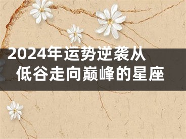 2024年运势逆袭从低谷走向巅峰的星座