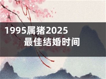 1995属猪2025最佳结婚时间