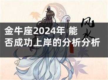 金牛座2024年 能否成功上岸的分析分析