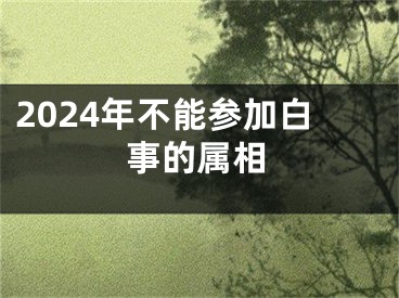 2024年不能参加白事的属相