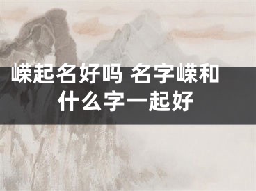嵘起名好吗 名字嵘和什么字一起好