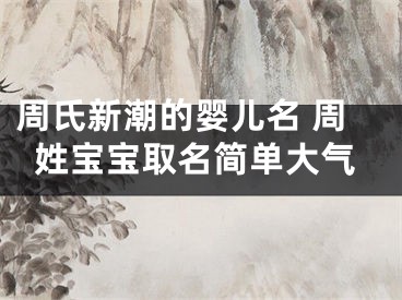周氏新潮的婴儿名 周姓宝宝取名简单大气