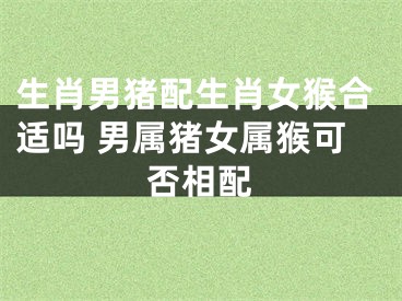 生肖男猪配生肖女猴合适吗 男属猪女属猴可否相配