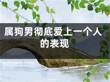 属狗男彻底爱上一个人的表现
