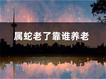 属蛇老了靠谁养老