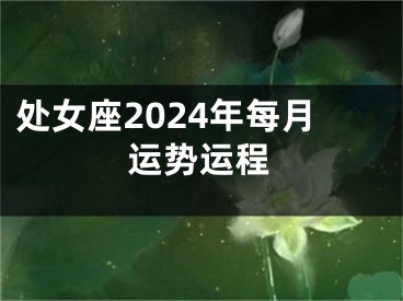 处女座2024年每月运势运程