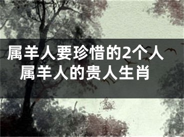 属羊人要珍惜的2个人 属羊人的贵人生肖