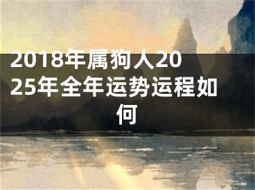 2018年属狗人2025年全年运势运程如何
