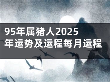 95年属猪人2025年运势及运程每月运程