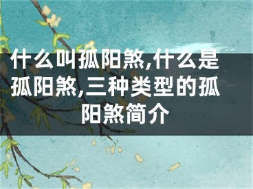 什么叫孤阳煞,什么是孤阳煞,三种类型的孤阳煞简介