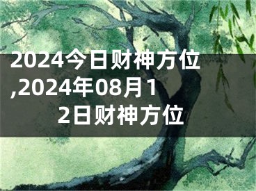 2024今日财神方位,2024年08月12日财神方位
