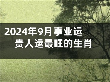 2024年9月事业运贵人运最旺的生肖