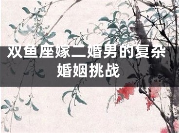 双鱼座嫁二婚男的复杂婚姻挑战