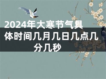 2024年大寒节气具体时间几月几日几点几分几秒 