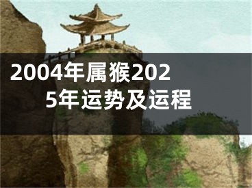 2004年属猴2025年运势及运程