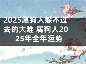 2025属狗人躲不过去的大难 属狗人2025年全年运势