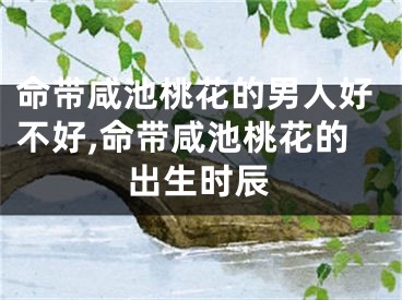 命带咸池桃花的男人好不好,命带咸池桃花的出生时辰