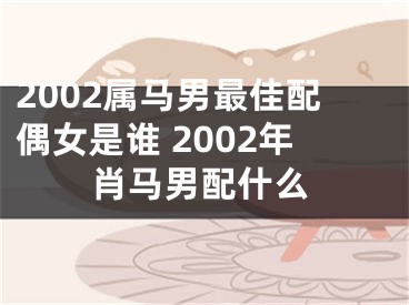 2002属马男最佳配偶女是谁 2002年肖马男配什么