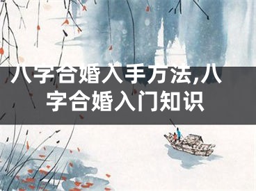 八字合婚入手方法,八字合婚入门知识