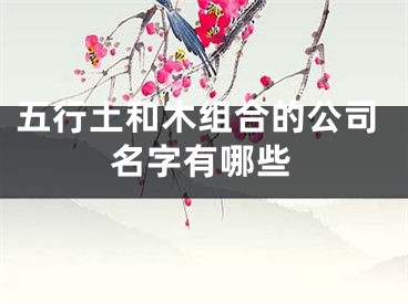 五行土和木组合的公司名字有哪些