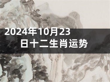2024年10月23日十二生肖运势