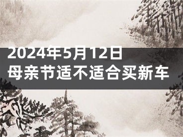 2024年5月12日母亲节适不适合买新车