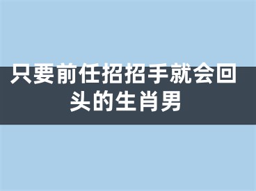 只要前任招招手就会回头的生肖男