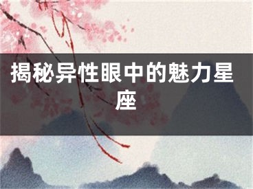 揭秘异性眼中的魅力星座